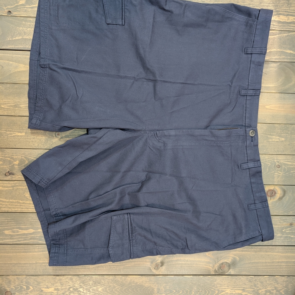Haggar Men's Navy Cargo Shorts with Side Pockets